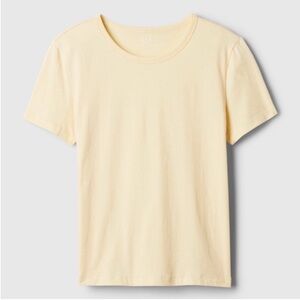 GAP Vintage Organic Cotton Tee Pale Banana